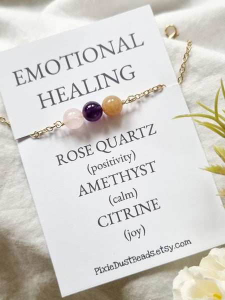 EMOTIONAL HEALING bracelet healing bracelet protection jewelry protection necklace crystal protection protection stone spiritual protection protection crystal healing crystals