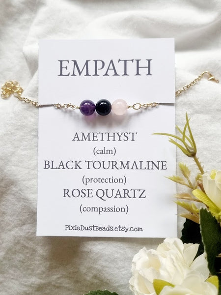 EMPATH healing bracelet protection jewelry protection necklace crystal protection protection stone spiritual protection protection crystal healing crystals