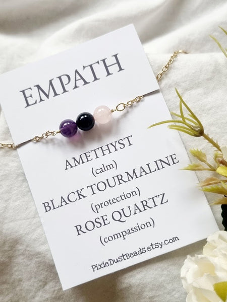 EMPATH healing bracelet protection jewelry protection necklace crystal protection protection stone spiritual protection protection crystal healing crystals