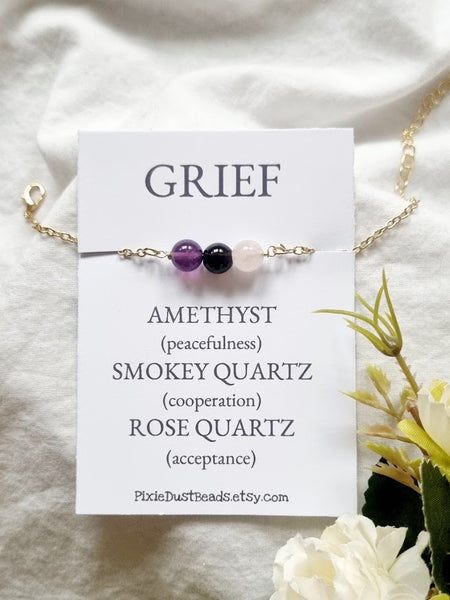 GRIEF bracelet healing bracelet protection jewelry protection necklace crystal protection protection stone spiritual protection protection crystal healing crystals