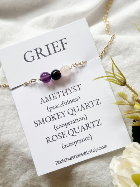 GRIEF bracelet healing bracelet protection jewelry protection necklace crystal protection protection stone spiritual protection protection crystal healing crystals