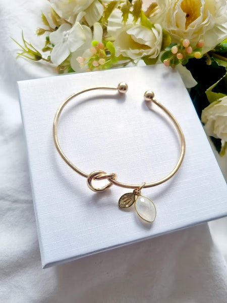 Gold Knot Bangle Bridesmaid proposal Bride Gift Bridesmaid box Bridesmaid bracelet Bridesmaid Gift Bridesmaid favours Thank you bridesmaid