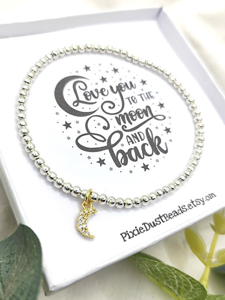 I Love You to the Moon and Back bracelet