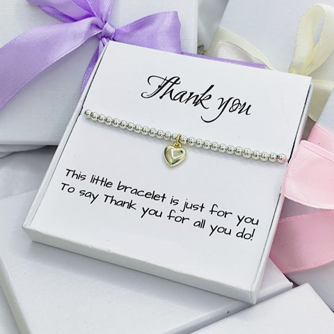 Thank you Silver Bracelet