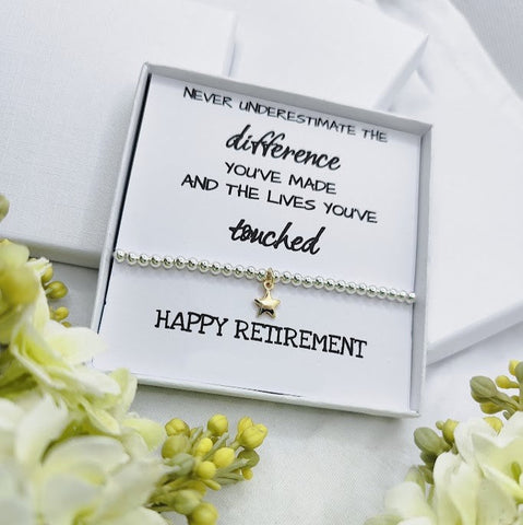 Retirement Silver Bracelet