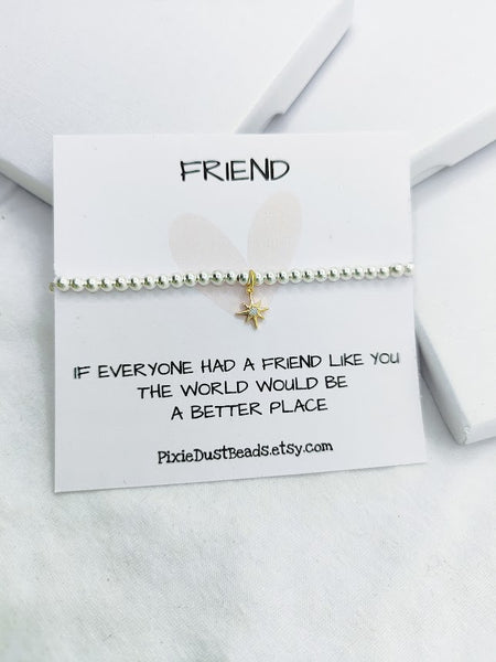 Best Friend Silver Bracelet