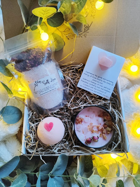 Box of pick me-ups Positivity Gift Box Motivational Gift Box Gift Box Spa Gift Set Bath set Pamper kit Hamper Pamper Good vibes Gift