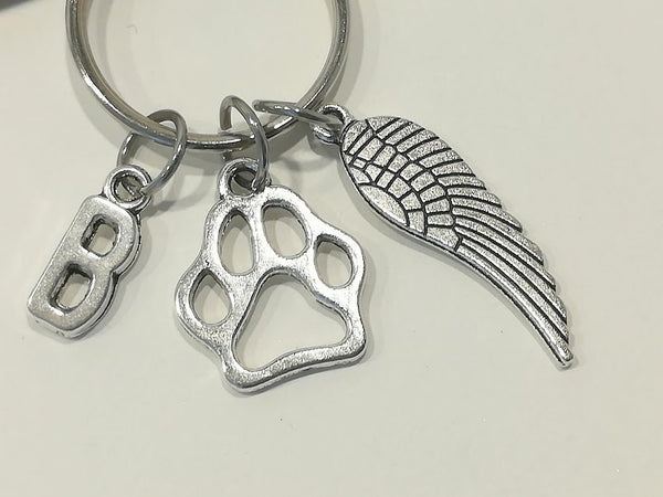 Pet key ring pet loss  Bereavement In loving loss of pet memorial key ring small gift pet loss memorial grief rainbow bridge keepsake