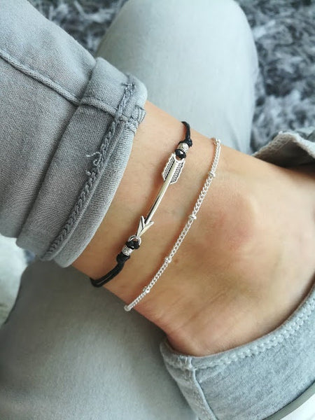 Arrow Anklet, Arrow Jewellery, Travel Jewelry, Arrow, Silver Arrow, Beach Anklet, Arrow Ankle Bracelet, Beaded Anklet, Festival Anklet, Boho