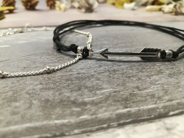 Arrow Anklet, Arrow Jewellery, Travel Jewelry, Arrow, Silver Arrow, Beach Anklet, Arrow Ankle Bracelet, Beaded Anklet, Festival Anklet, Boho