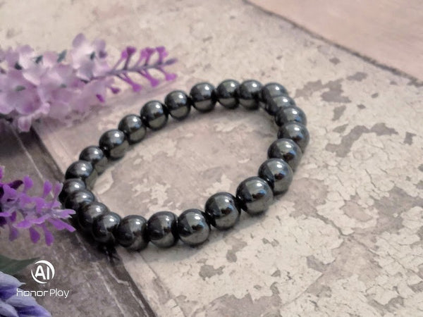 Hematite Bracelet Hematite Jewelry Hematite Gemstone Bracelet Protection Bracelet Balance Bracelet Chakra bracelet Magnetic Bracelet