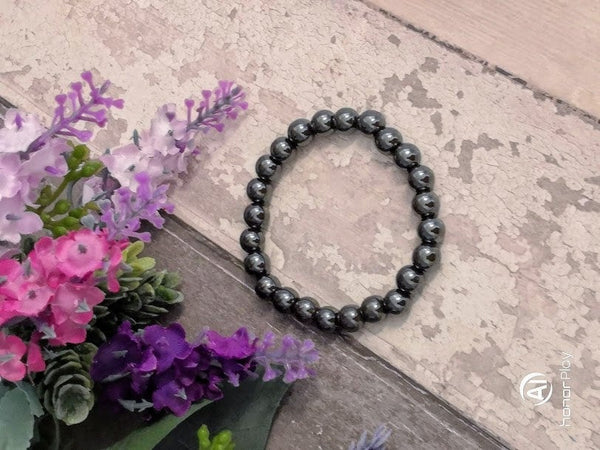 Hematite Bracelet Hematite Jewelry Hematite Gemstone Bracelet Protection Bracelet Balance Bracelet Chakra bracelet Magnetic Bracelet