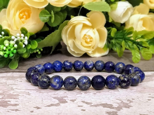 Lapis Lazuli Bracelet Lapis Lazuli Jewelry Lapis Lazuli Gemstone Bracelet Protection Bracelet bracelet stones Chakra bracelet blue lapis