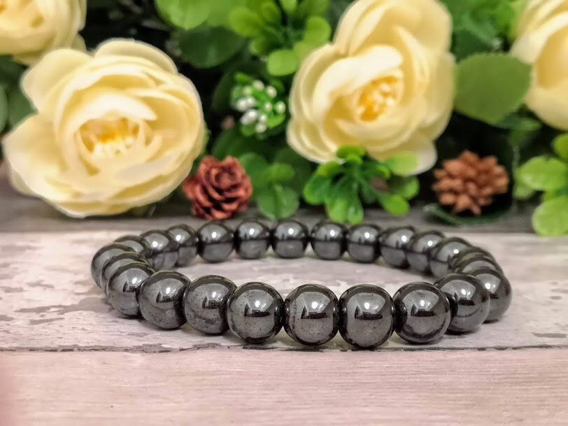 Hematite Bracelet Hematite Jewelry Hematite Gemstone Bracelet Protection Bracelet Balance Bracelet Chakra bracelet Magnetic Bracelet