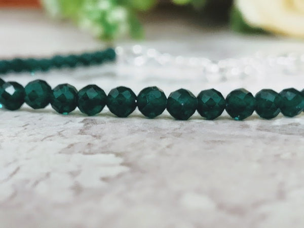 May Bracelet Emerald Bracelet May birthstone Gemstone bracelet Dainity bracelet May Delicate Bracelet Emerald Healing bracelet May Birthday