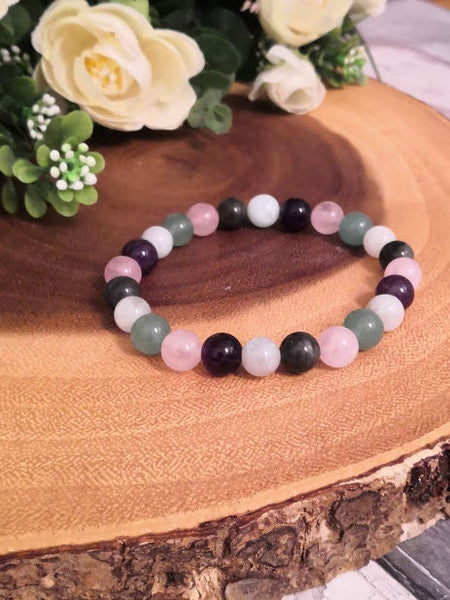 Anxiety & Stress Relief Crystals Bracelet Diffuser Bracelet Rose Quartz Bracelet Anxiety Bracelet Aromatherapy Anxiety gift Stress