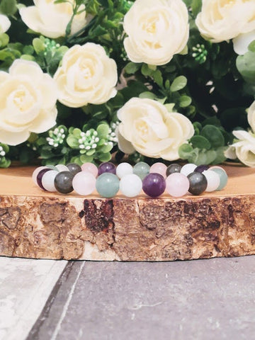 Anxiety & Stress Relief Crystals Bracelet Diffuser Bracelet Rose Quartz Bracelet Anxiety Bracelet Aromatherapy Anxiety gift Stress