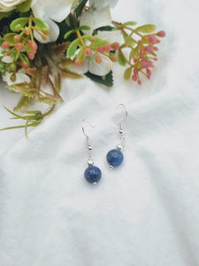 Lapis Lazuli Earrings Lapis Lazuli Dangle Earrings Lapis Lazuli Jewelry beaded earrings stone earrings dangly earrings Lapis Lazuli stone