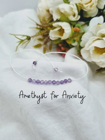 ANXIETY bracelet Silk bracelet Spiritual bracelet Anxiety relief Healing bracelet Spiritual jewelry anxiety jewelry anxiety gifts anxiety