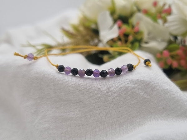 CALM bracelet Silk bracelet Spiritual bracelet Energy Healing bracelet Spiritual jewelry Mindful Destress  Grounding bracelet protection