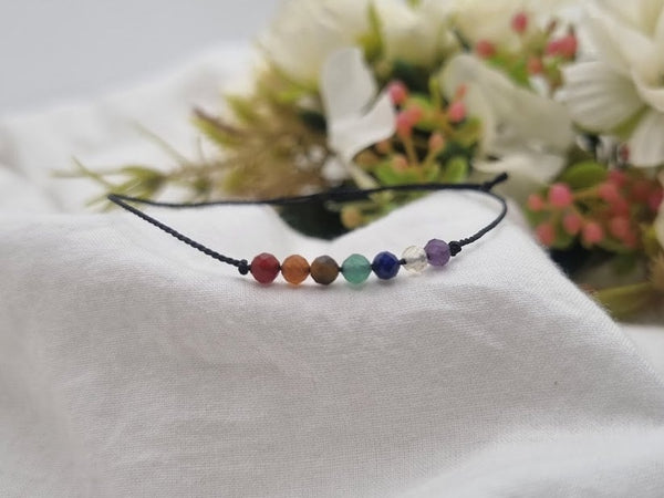 CHAKRA bracelet Silk bracelet Healing Crystal yoga bracelet Constellation Gift 7 chakra chakra jewelry crystal bracelet boho bracelet chakra