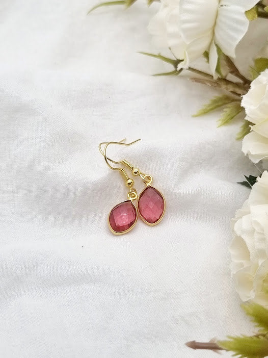 Tourmaline earrings October gift crystal earrings birthstone earrings birthstone jewelry crystal jewelry october birthstone pink earrings