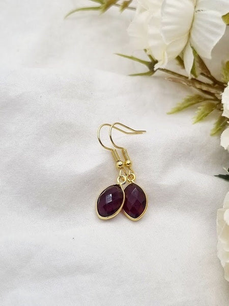 Ruby earrings Ruby Ruby gift crystal earrings birthstone earrings birthstone jewelry crystal jewelry July birthstone Ruby gift Ruby Jewelry