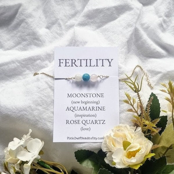 FERTILITY bracelet crystal bracelet pregnancy bracelet fertility