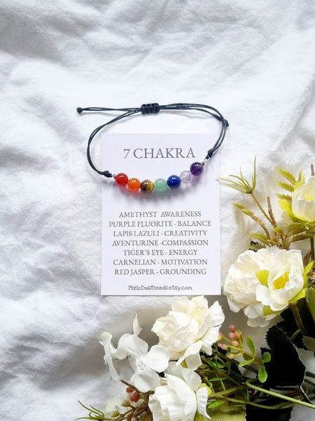 7 chakra Bracelet crystal bracelet gemstone bracelet chakra bracelet energy bracelet spiritual bracelet stone bracelet crystal jewelry