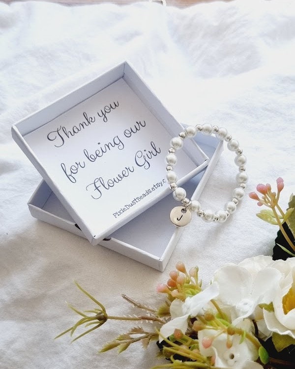 Flower Girl Gift Wedding Thank You Thank you for being Flower Girl Jewelry Gift for Flower Girl Flower Girl Keepsake Flower Girl