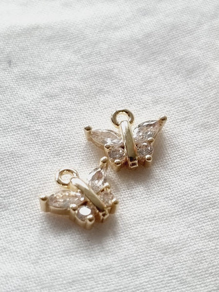 Butterfly earrings  Butterfly necklace Butterfly Jewelry butterfly butterfly set Tiny butterfly Necklace butterfly gifts Gold Butterfly