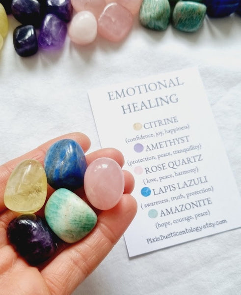 Crystals for Emotional healing Energy Crystals Grief Gift healing stones healing for Grief healing Grieving crystals Grief healing