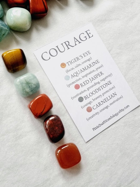 Crystals for Courage  Courage Thinking of you Gift Intention crystal Courage crystal healing stones  Courage gift warrior gift survivor gift