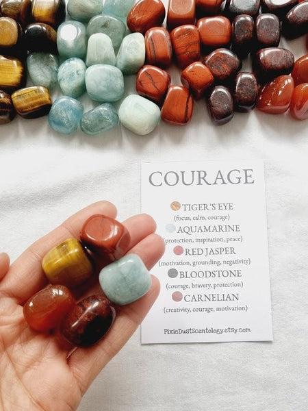 Crystals for Courage  Courage Thinking of you Gift Intention crystal Courage crystal healing stones  Courage gift warrior gift survivor gift