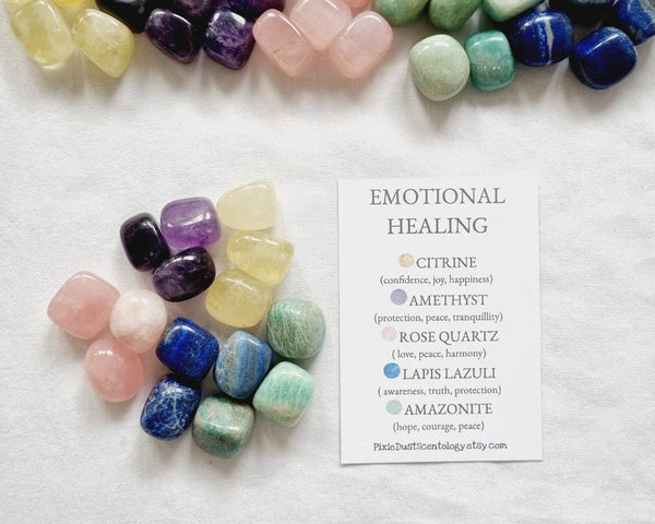 Crystals for Emotional healing Energy Crystals Grief Gift healing stones healing for Grief healing Grieving crystals Grief healing