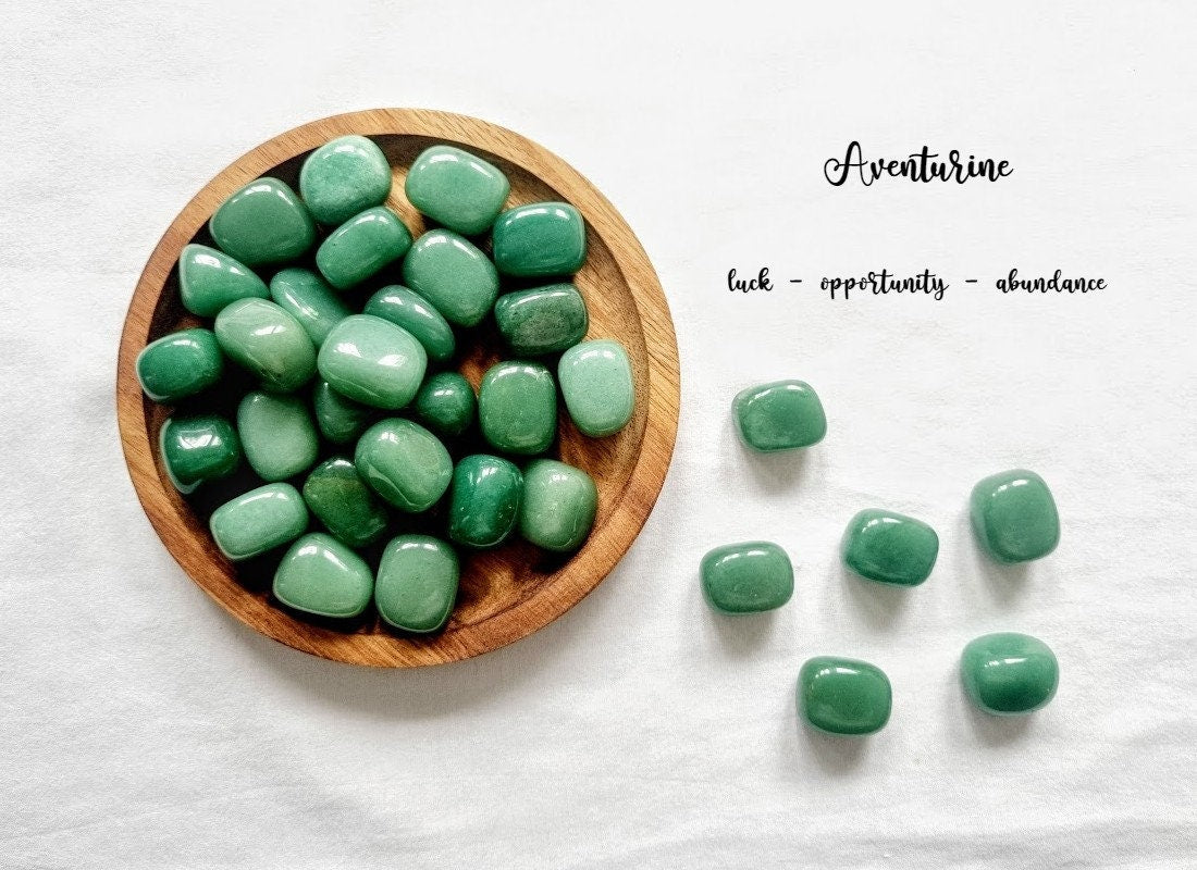 Aventurine Tumble Stone Aventurine Crystal Natural Aventurine Healing Crystals Aventurine tumble gemstone Meditation stone Aventurine Gift