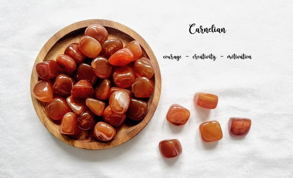 Carnelian Tumble Stone Carnelian Crystal Natural Carnelian Healing Crystals Carnelian tumble gemstone Meditation stone Carnelian Gift