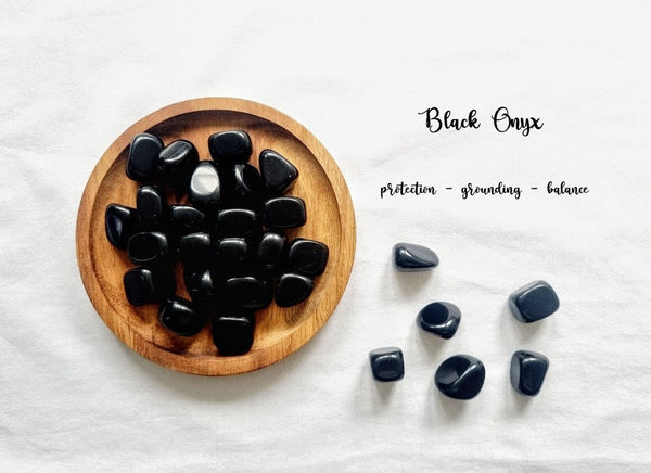 Black Obsidian Tumble Stone Black Obsidian Crystal Natural Black Obsidian Healing Crystals Black Obsidian tumble gemstone Meditation stone