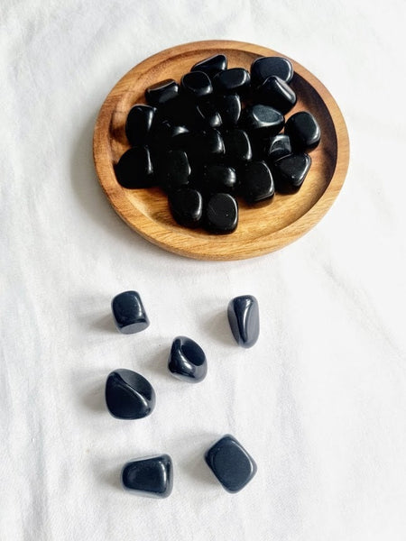 Black Obsidian Tumble Stone Black Obsidian Crystal Natural Black Obsidian Healing Crystals Black Obsidian tumble gemstone Meditation stone