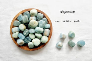 Aquamarine Tumble Stone Aquamarine Crystal Natural Aquamarine Healing Crystals Aquamarine tumble gemstone Meditation stone Aquamarine