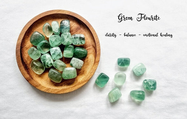 Green Flourite Tumble Stone Green Flourite Crystal Natural Green Flourite Healing Crystals Green Flourite tumble gemstone Meditation stone