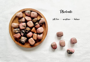 Rhodonite Tumble Stone Rhodonite Crystal Natural Rhodonite Healing Crystals Rhodonite tumble gemstone Meditation stone Rhodonite self-love