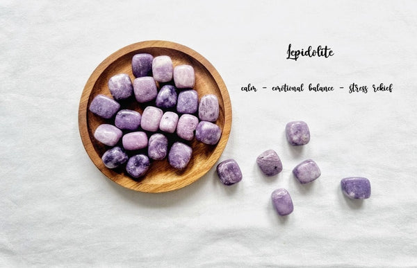 Lepidolite Tumble Stone Lepidolite Crystal Natural Lepidolite Healing Crystals Lepidolite tumble gemstone Meditation Lepidolite healing