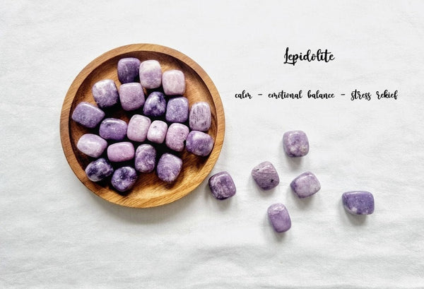 Lepidolite Tumble Stone Lepidolite Crystal Natural Lepidolite Healing Crystals Lepidolite tumble gemstone Meditation Lepidolite healing