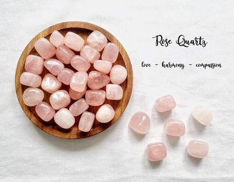 Rose Quartz Tumble Stone Rose Quartz Crystal Natural Rose Quartz Healing Crystals Rose Quartz tumble gemstone Meditation stone Rose Quartz