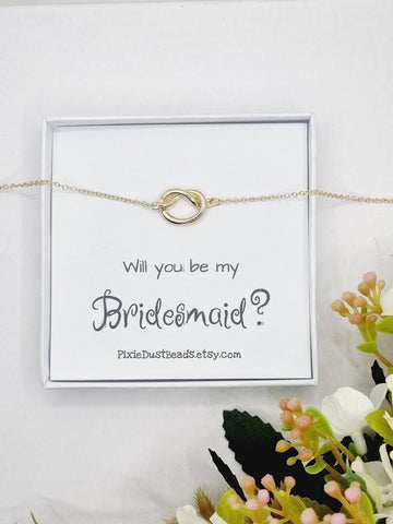 Knot Bracelet Bridesmaid Gift Tie the knot Bracelet Bridesmaid proposal Bridesmaid Bracelet Bridesmaids Bracelet Gift Will you be my Wedding