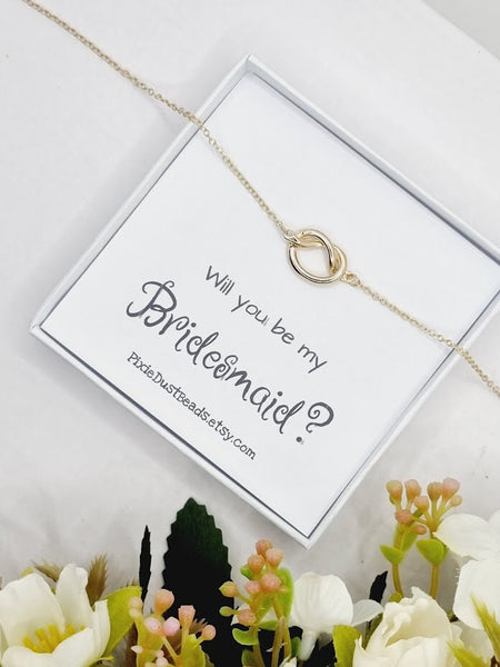 Knot Bracelet Bridesmaid Gift Tie the knot Bracelet Bridesmaid proposal Bridesmaid Bracelet Bridesmaids Bracelet Gift Will you be my Wedding