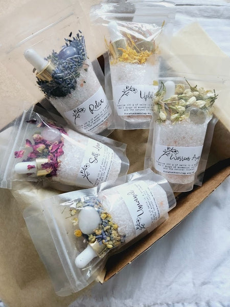 Spa Gift Set Relaxing Bath Salt Crystal Bath Salt Bath Salt Ritual Bath Salt Birthday Gift Natural Soak Salt Tube Favors Bath Salt Gift Set