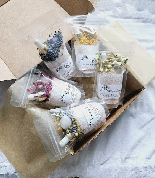 Spa Gift Set Relaxing Bath Salt Crystal Bath Salt Bath Salt Ritual Bath Salt Birthday Gift Natural Soak Salt Tube Favors Bath Salt Gift Set