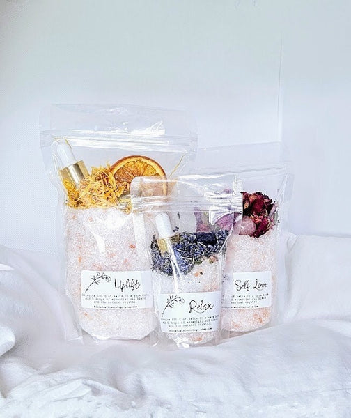 Relaxing Bath Salt Crystal Bath Salt Bath Salt Ritual Bath Salt Birthday Gift Natural Soak Salt Tube Favors Bath Salt Gift Set Bath salts